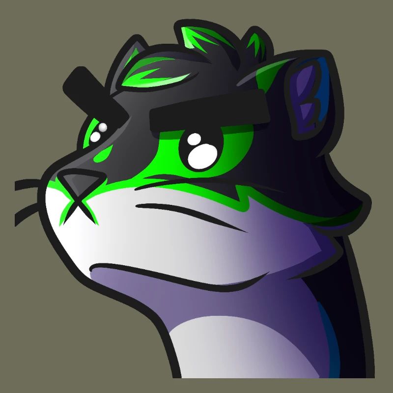 Wolf Neon Graphic