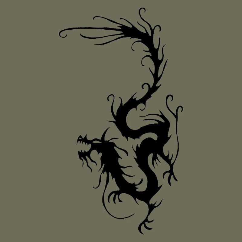 Schwarzer Rauchdrache