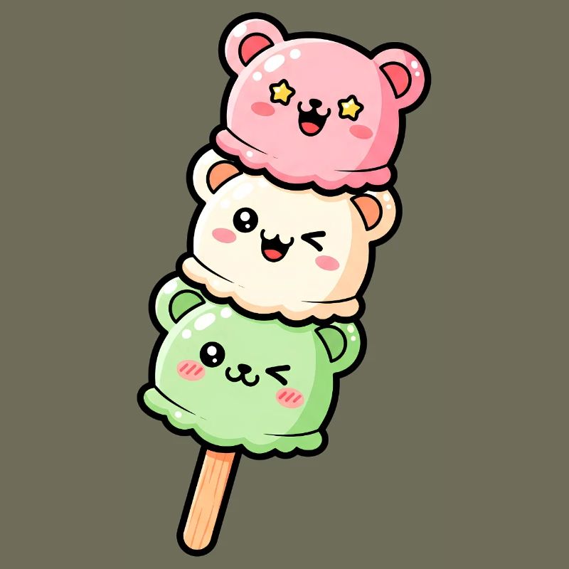 Pastel Kawaii IceCream Stack