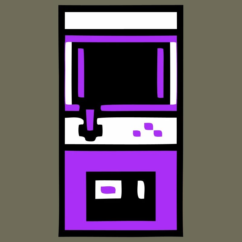 Nostalgischer Arcade Automat Gamer