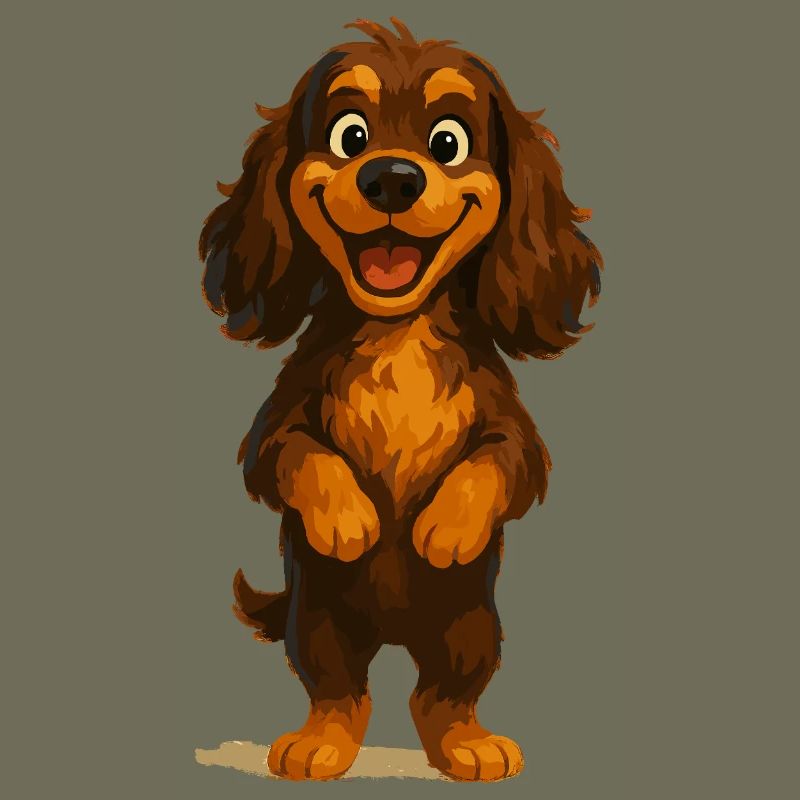 Cocker Spaniel Grinning Broadly