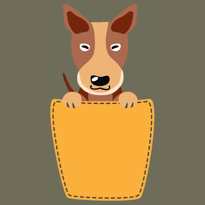 Brusttasche mit Dogge