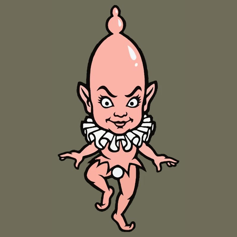 Cute Devil Baby with Collar