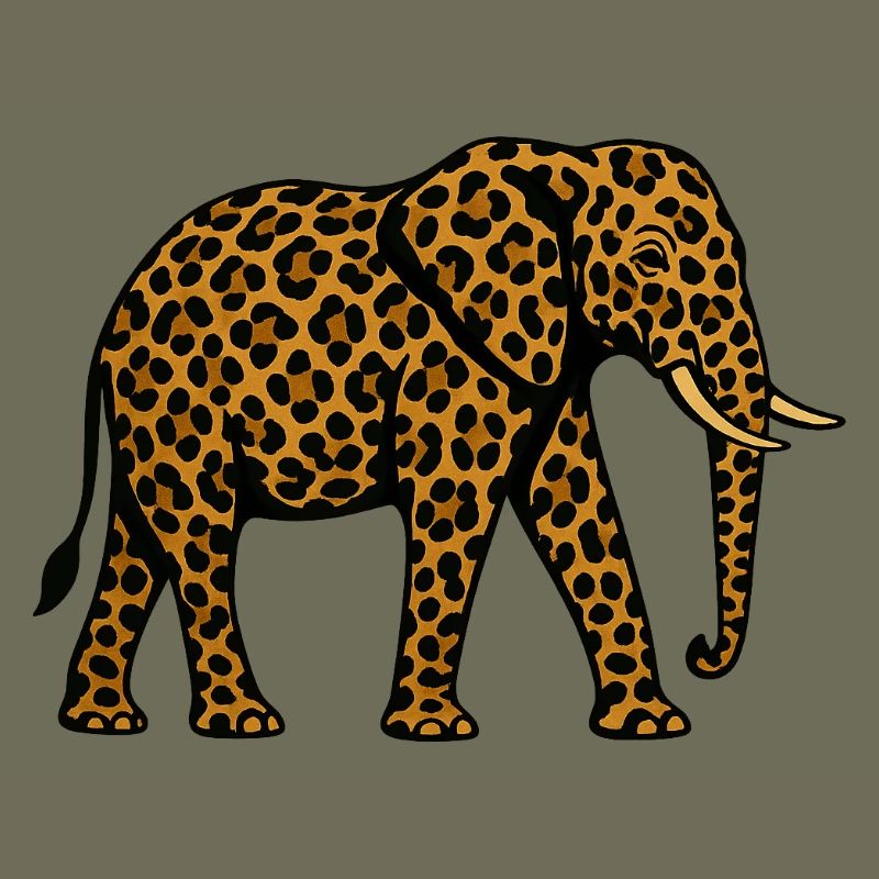 Leopard Elephant Pattern