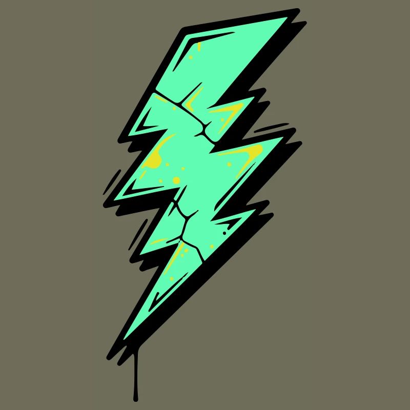 Style Éclair Éclair Abstrait