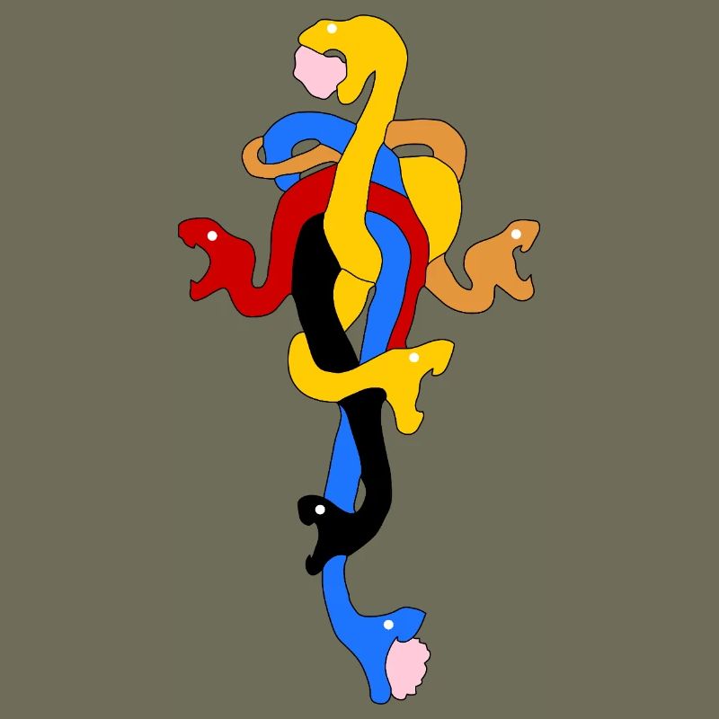 Snake Bow in Stylized Colors