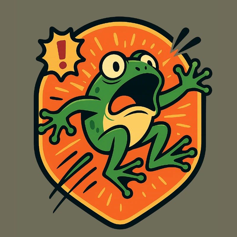 Panic Frog badge