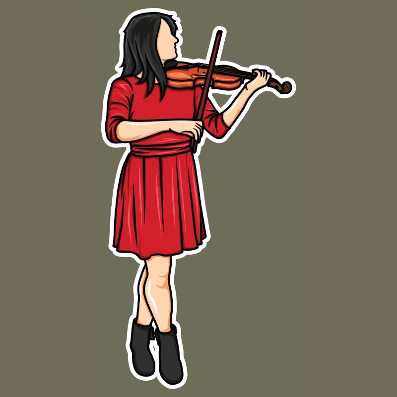 Violinist Drawing