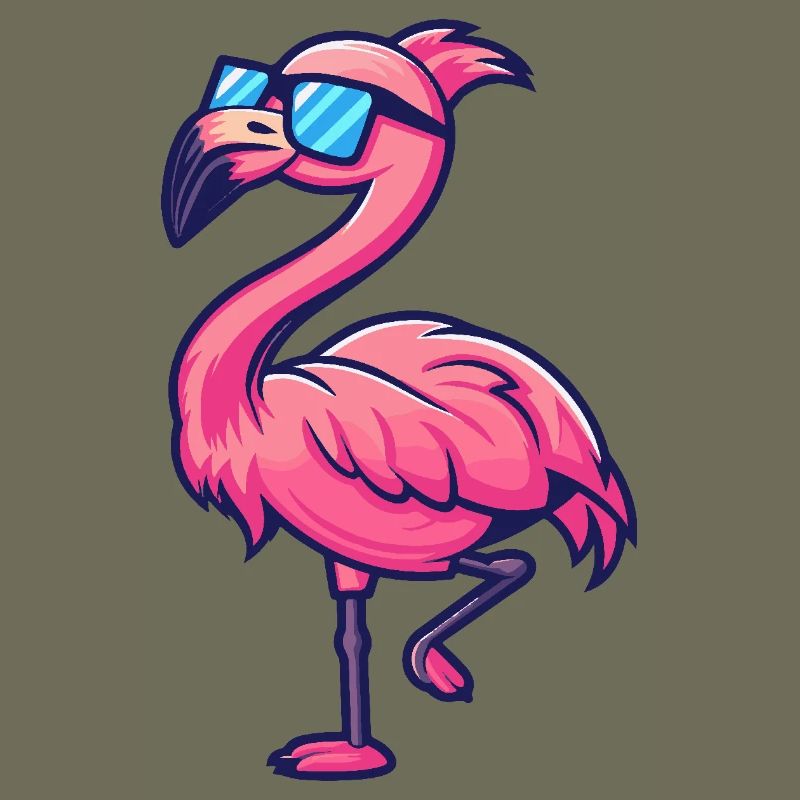Flamingo Cool Comic