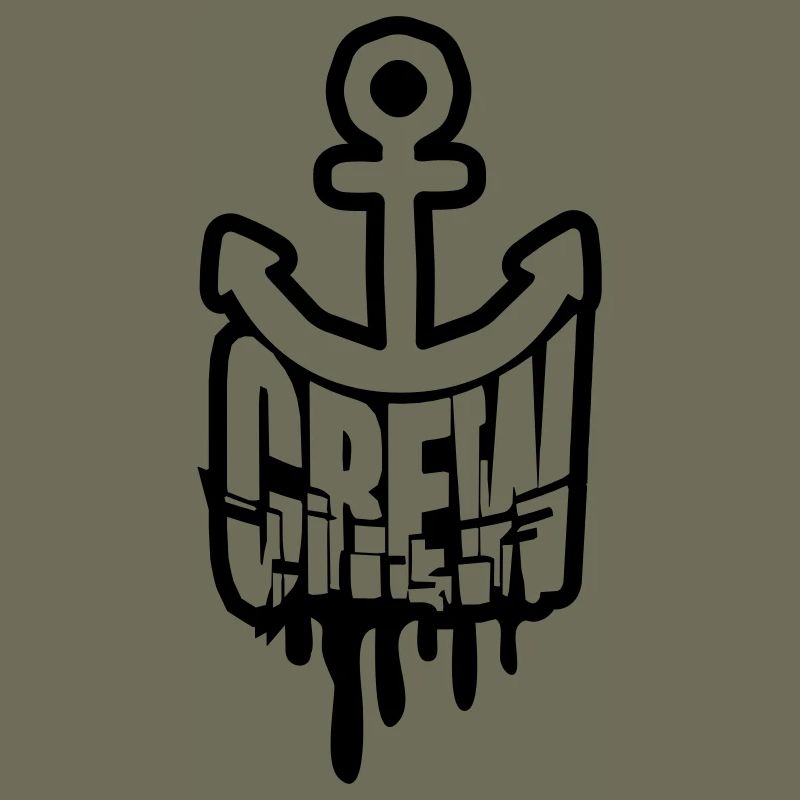 Crew Anker Graffiti Stempel