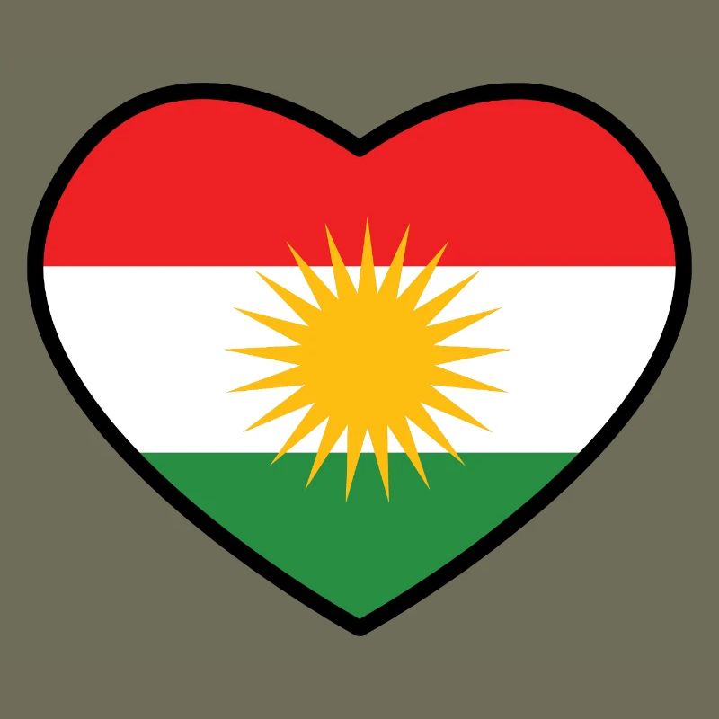 Drapeau du Kurdistan Bakur Bashur Rojava Rojhlt Newroz