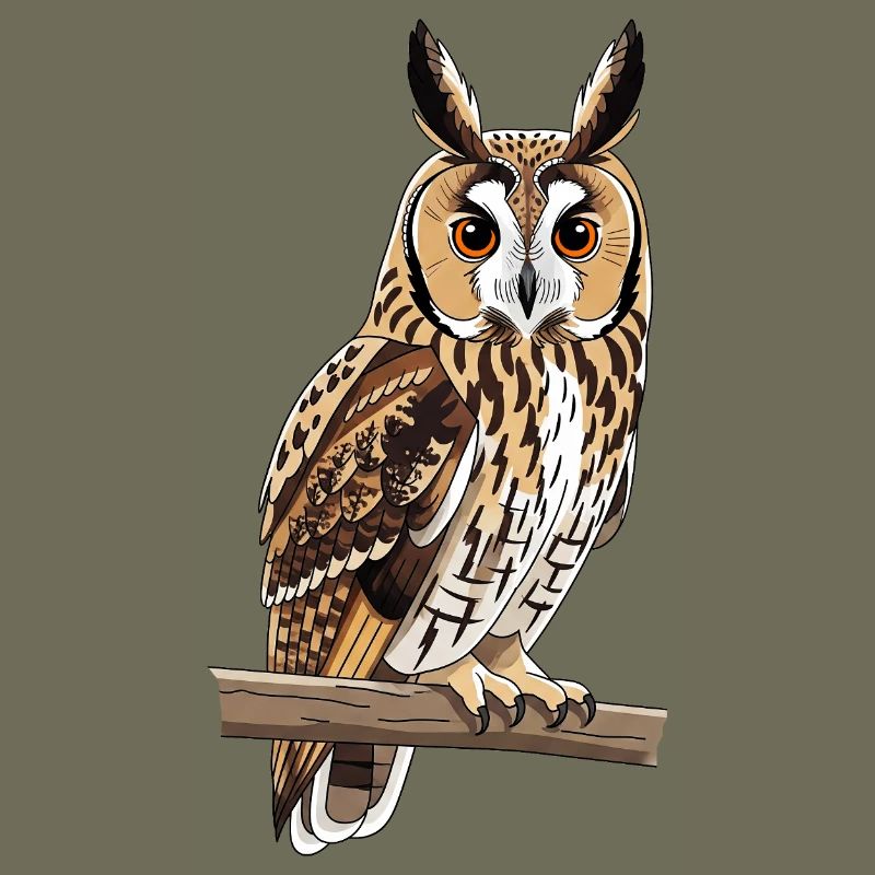 Long-eared Owl Asio Otus