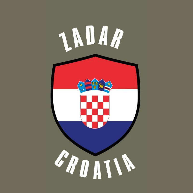 Kroatisches Schildflaggendesign