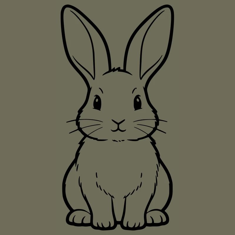 Page à colorier de plan de type « Bunny Sitting »