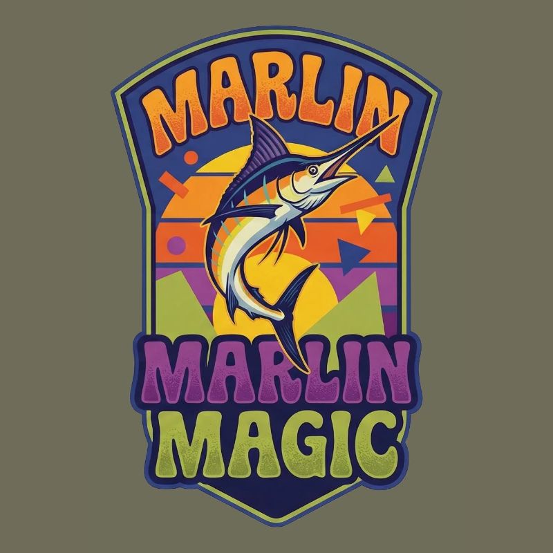 Marlin Magic Retro Sunset