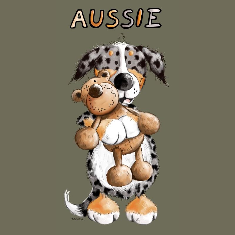 Aussie with teddy