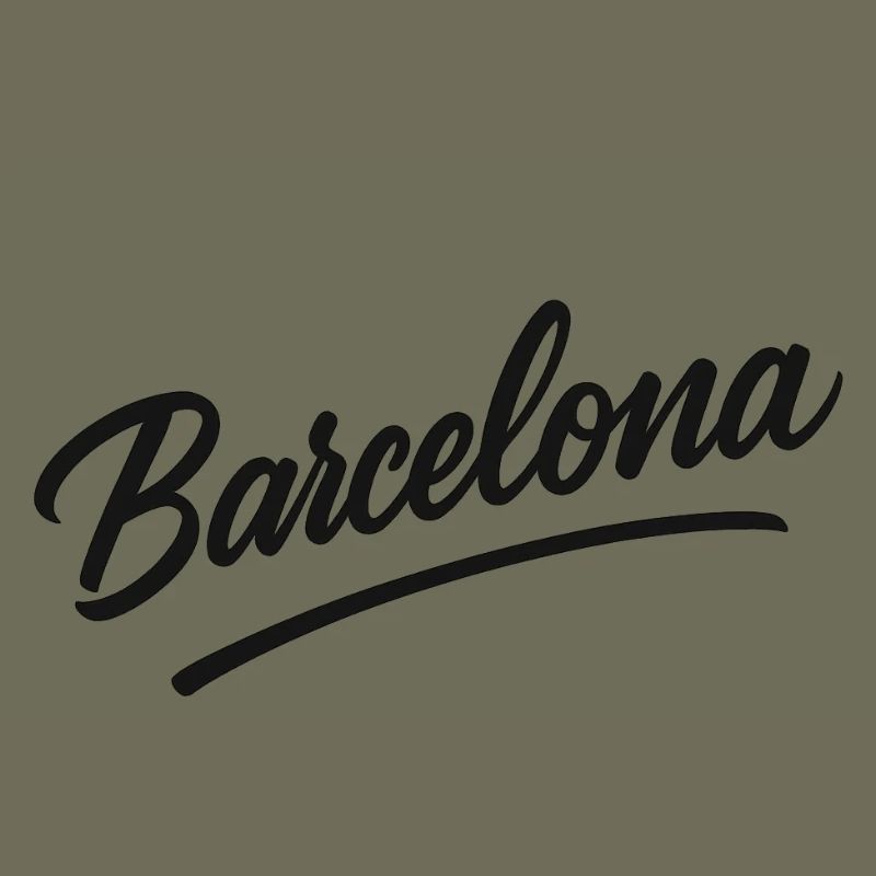 Barcelona Script mit Bogenlinie