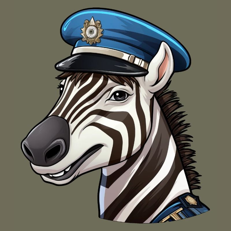 Zebra Policewoman