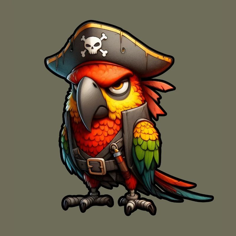 Red Pirate Parrot