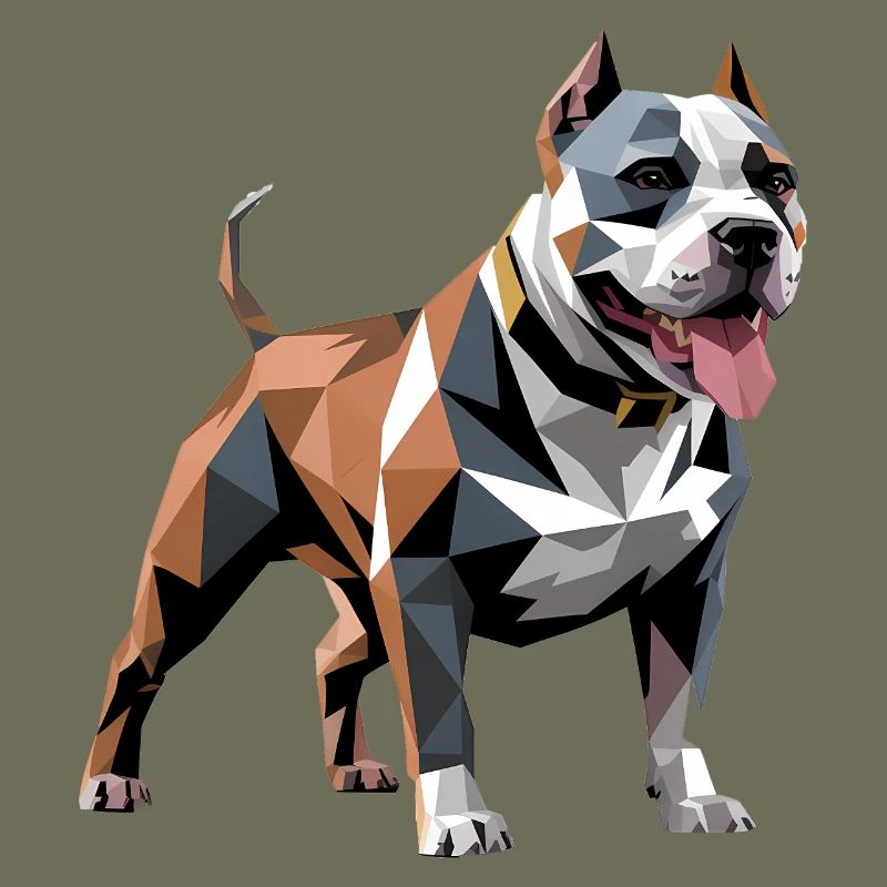 Bulldog - Cool Low Poly  Logo