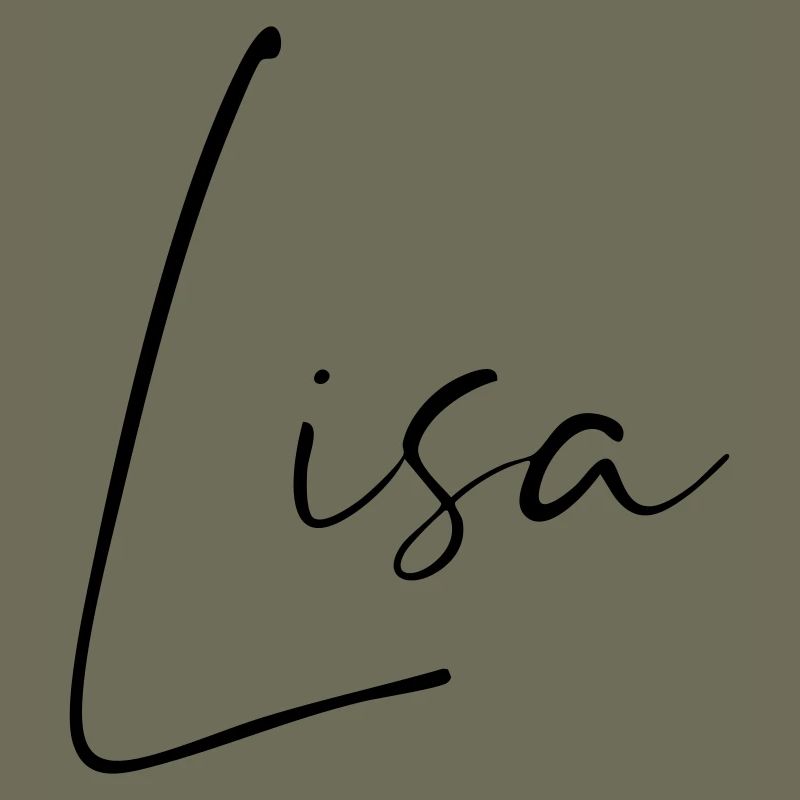 lisa / handschrift name design