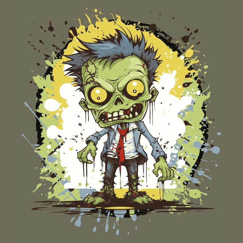 Zombie Comic Splatter