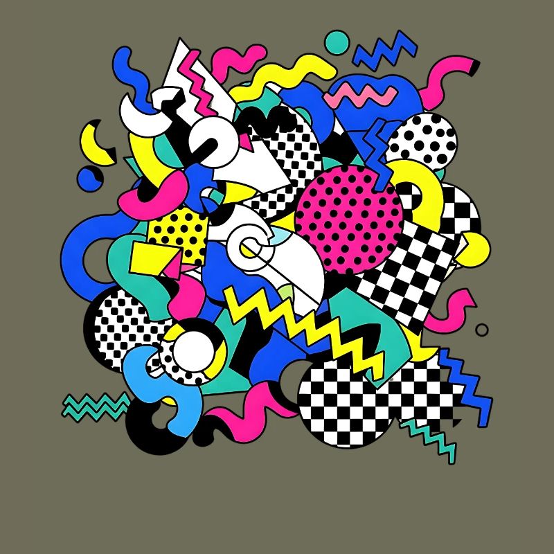 Neon Chaos Pop Art Muster