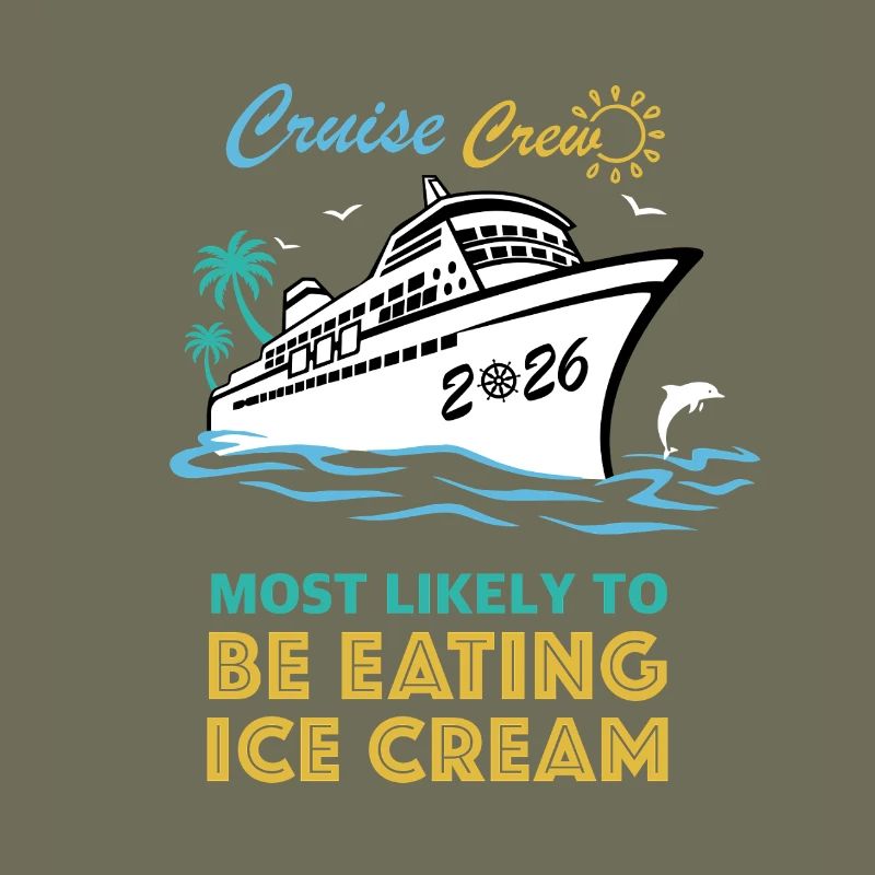 Die Kreuzfahrtcrew isst höchstwahrscheinlich Ic-Cream