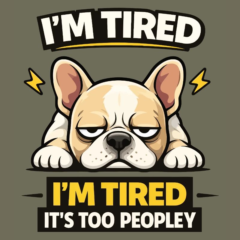 Tired Bulldog Tee