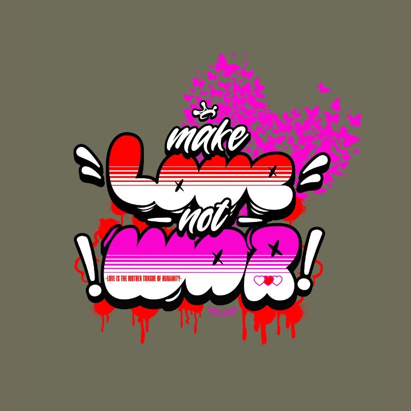 Make Love Not War – Retro Hippie Statement Shirt