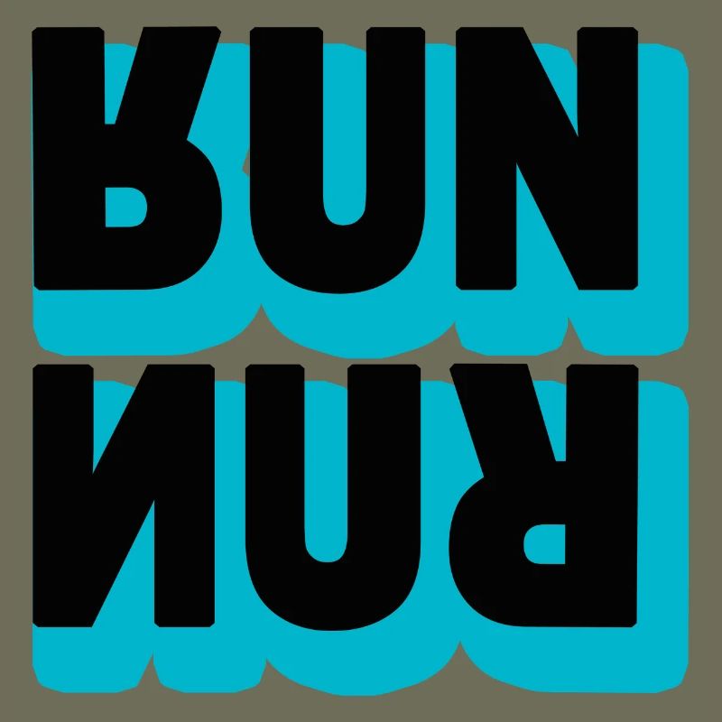Running Run Typografie