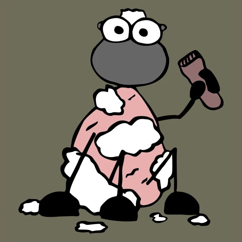 Rasiertes Schaf