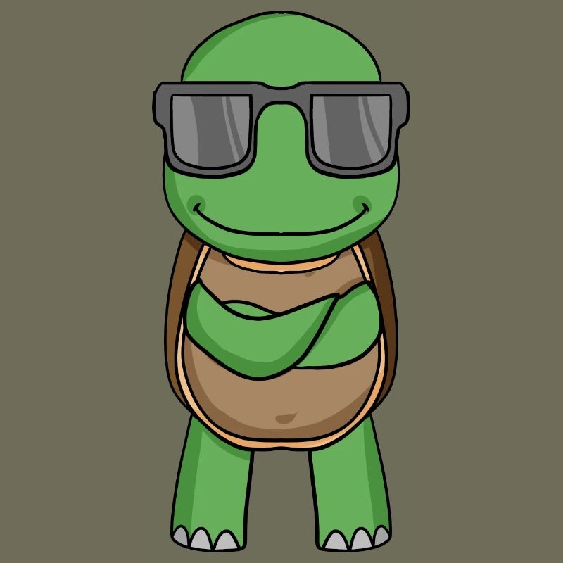 Schildkröte mit Sonnenbrille