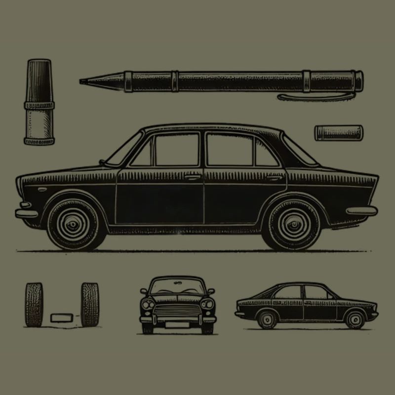 Schwarzer Oldtimer