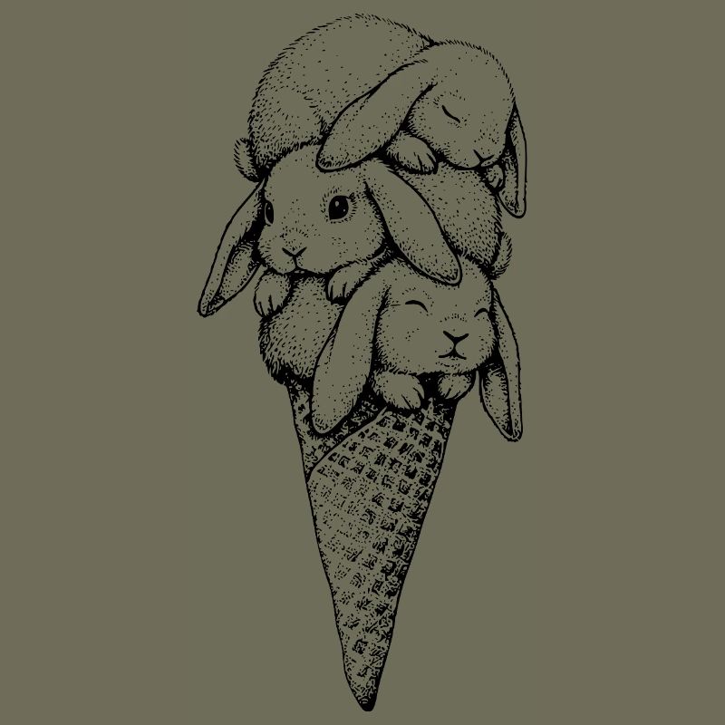Häschen Eiscreme