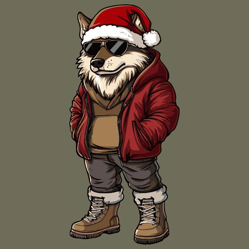 Wolf Christmas Winter
