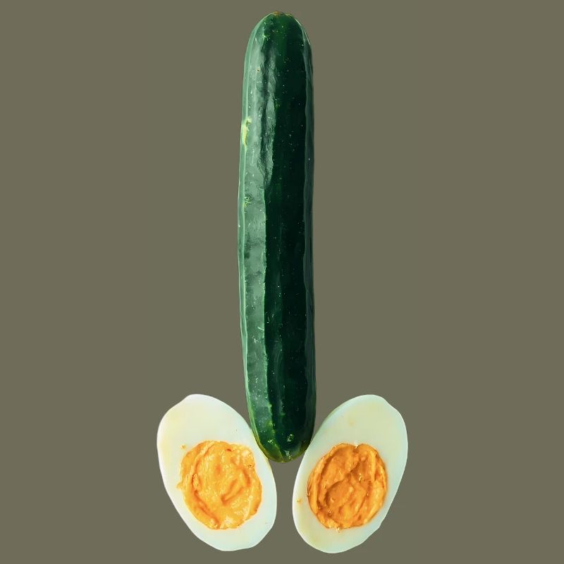 Concombre avec œuf