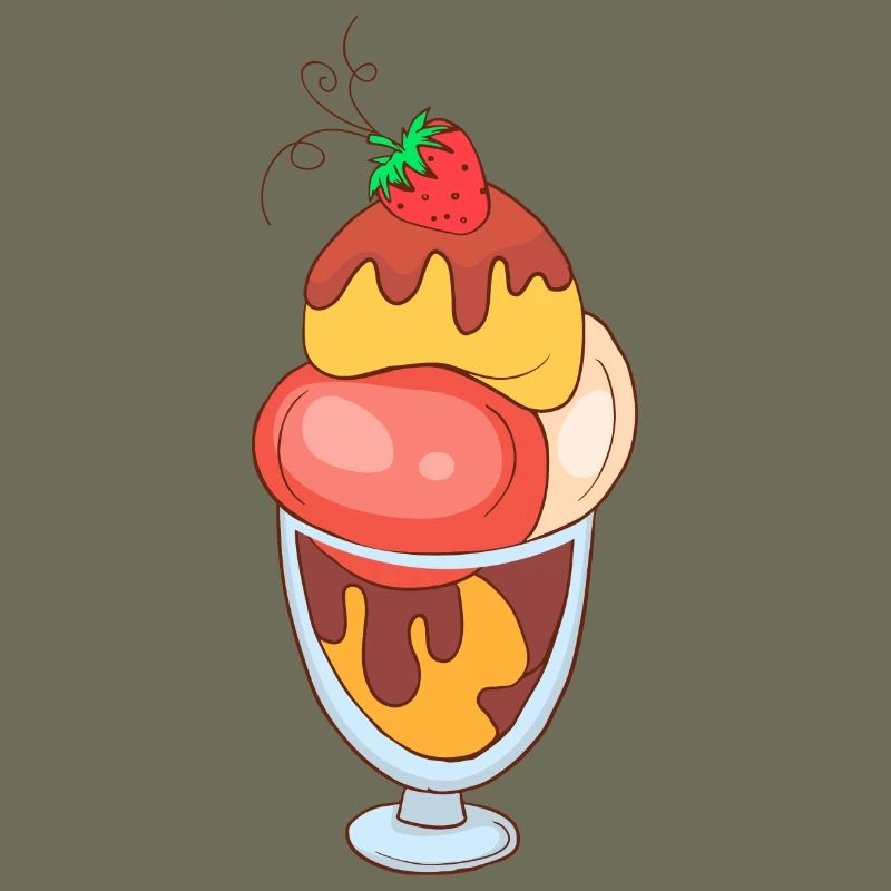 Eis Speiseeis Eiskrem Eiscreme Kugeleis Eisbecher