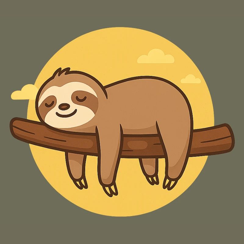 Sloth on tree