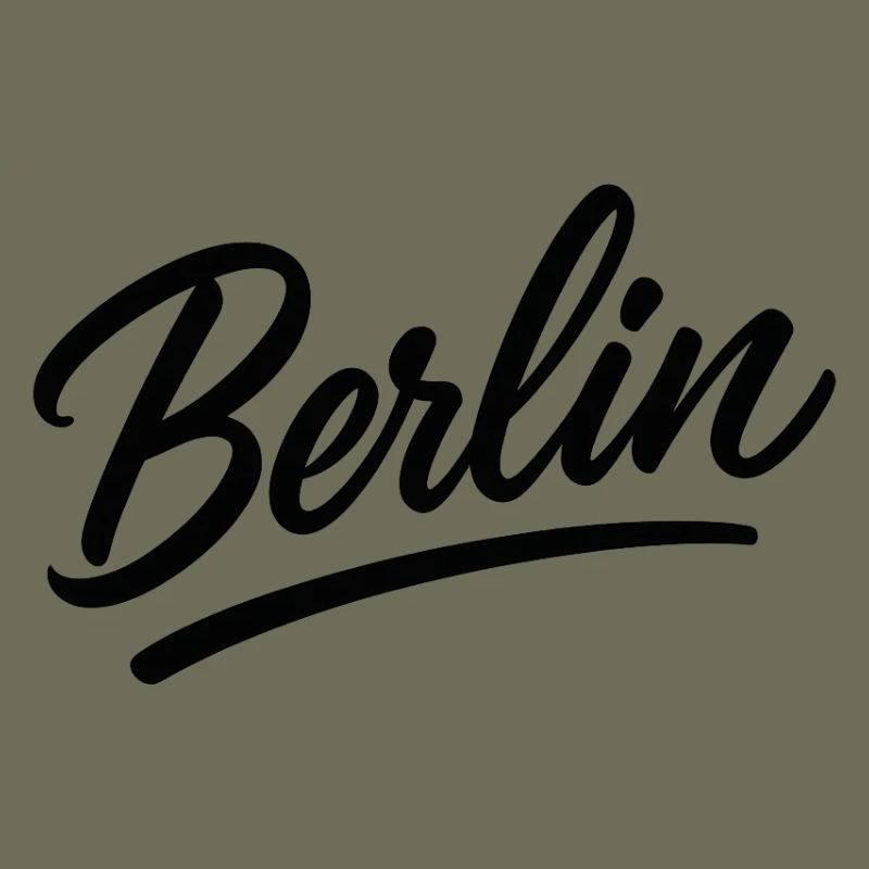 Berlin lettering in script style