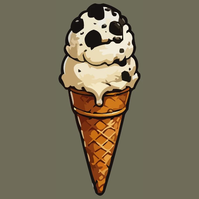 Keks-Eis Cartoon-Icon