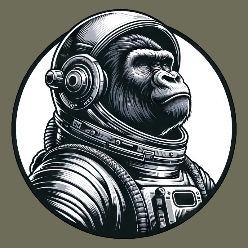Astronaute chimpanzé dans l’espace