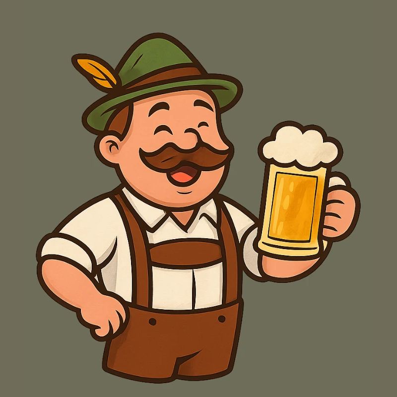 Bayerischer Biergarten Trinklied Design