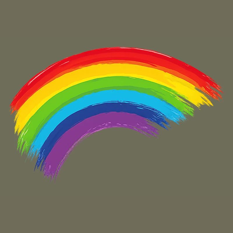 Regenbogen Pinselbogen Hoffnung Gemeinschaft 