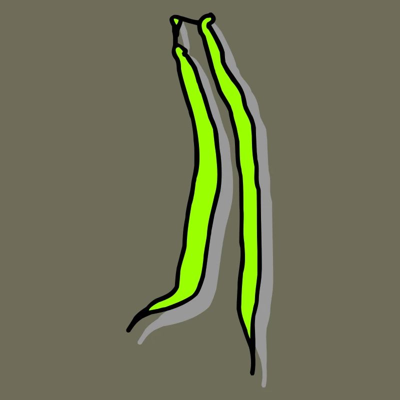 Stangenbohnen mit Schatten