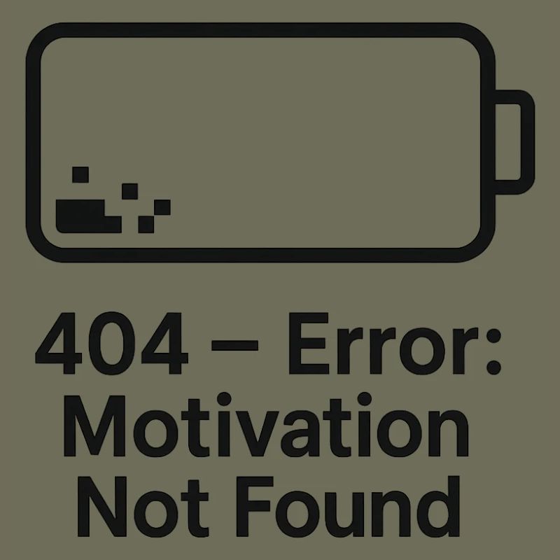 Error 404 Motivation Not Found