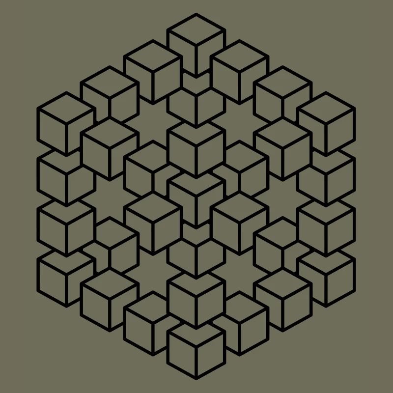 impossible figure Escher cube geometry fantasy