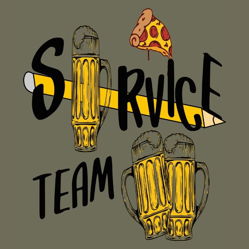 Service team beer