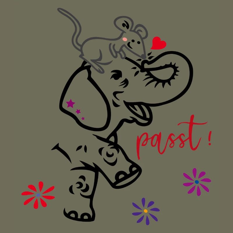 Elefant und Maus