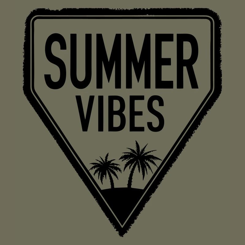 SUMMER VIBES design with cool lettering